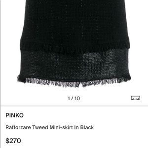 Pinko Skirt Rafforzare Gonna Size 40 Tweed Boucle